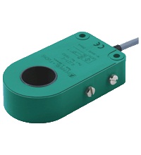 Pepperl&plus;Fuchs Inductive Proximity Plastic Ring Sensor; 21mm; Embeddable; 10-30VDC; NO; PNP; 0.1m Potted Cable w/ M12 Connector